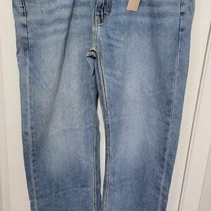 Levis 505 Jeans Mens 38x30 Straight Leg Regular Fit Classic Light Wash NEW